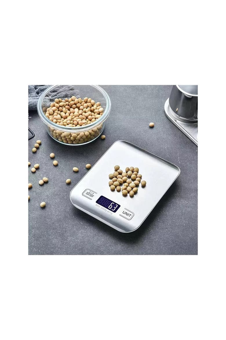 Digital Food Scale 11 lb Capacity Tare Function LCD Display, Alternate, color, Grey