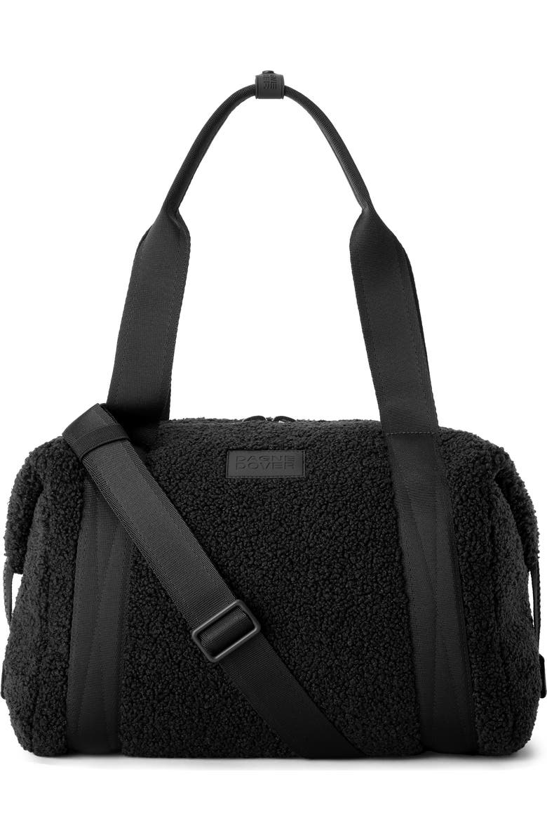 Dagne Dover Landon Medium Neoprene Carryall, Main, color, Onyx Shearling