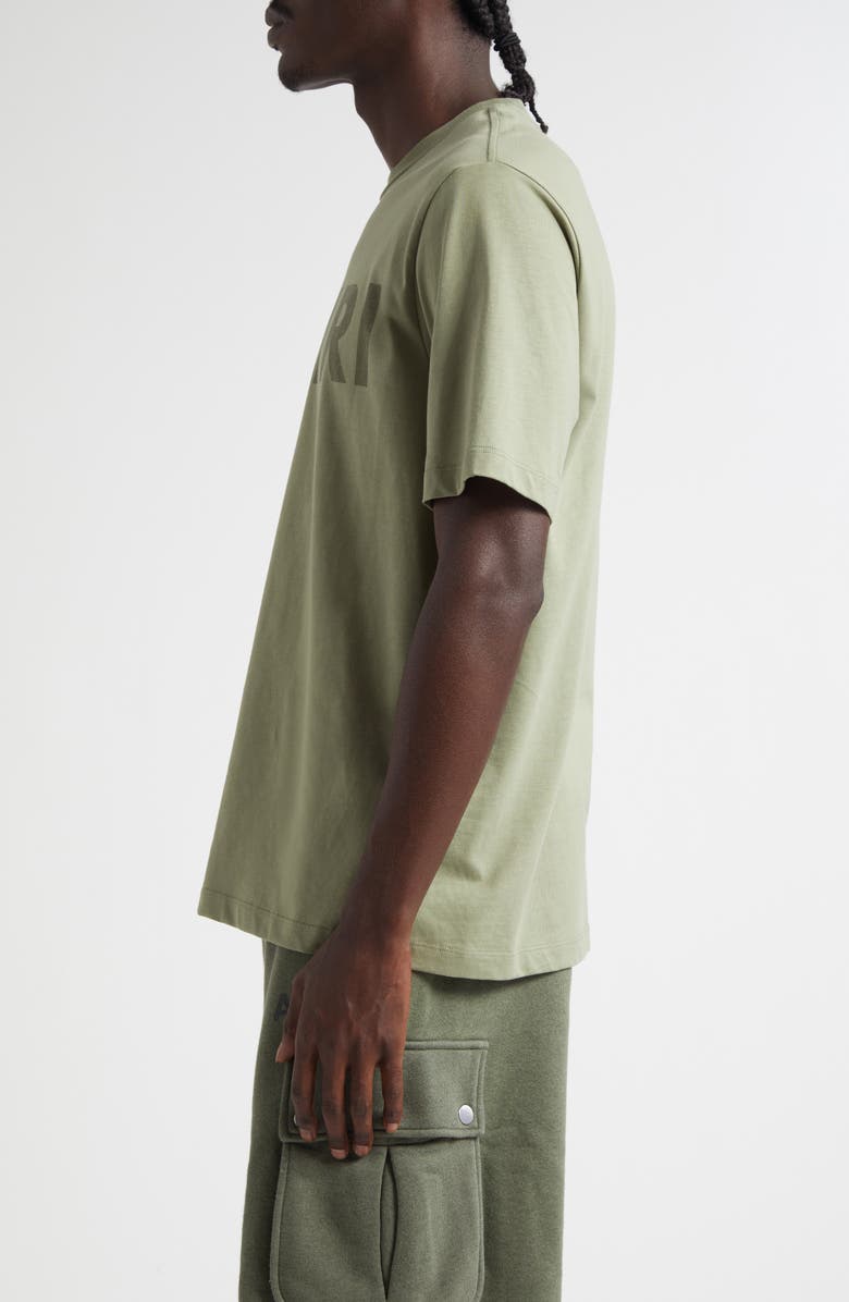 AMIRI Stencil Logo Graphic T-Shirt, Alternate, color, Olive