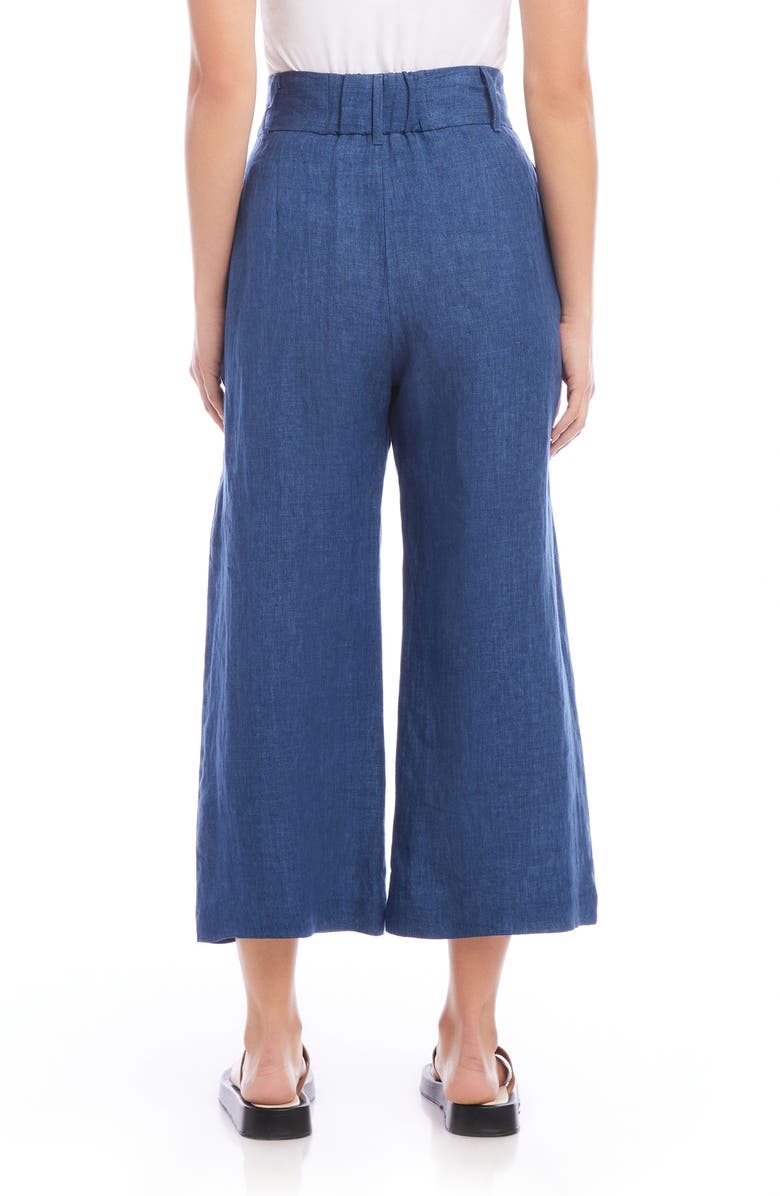 FIFTEEN TWENTY Sadie Linen Crop Wide Leg Pants, Alternate, color, 