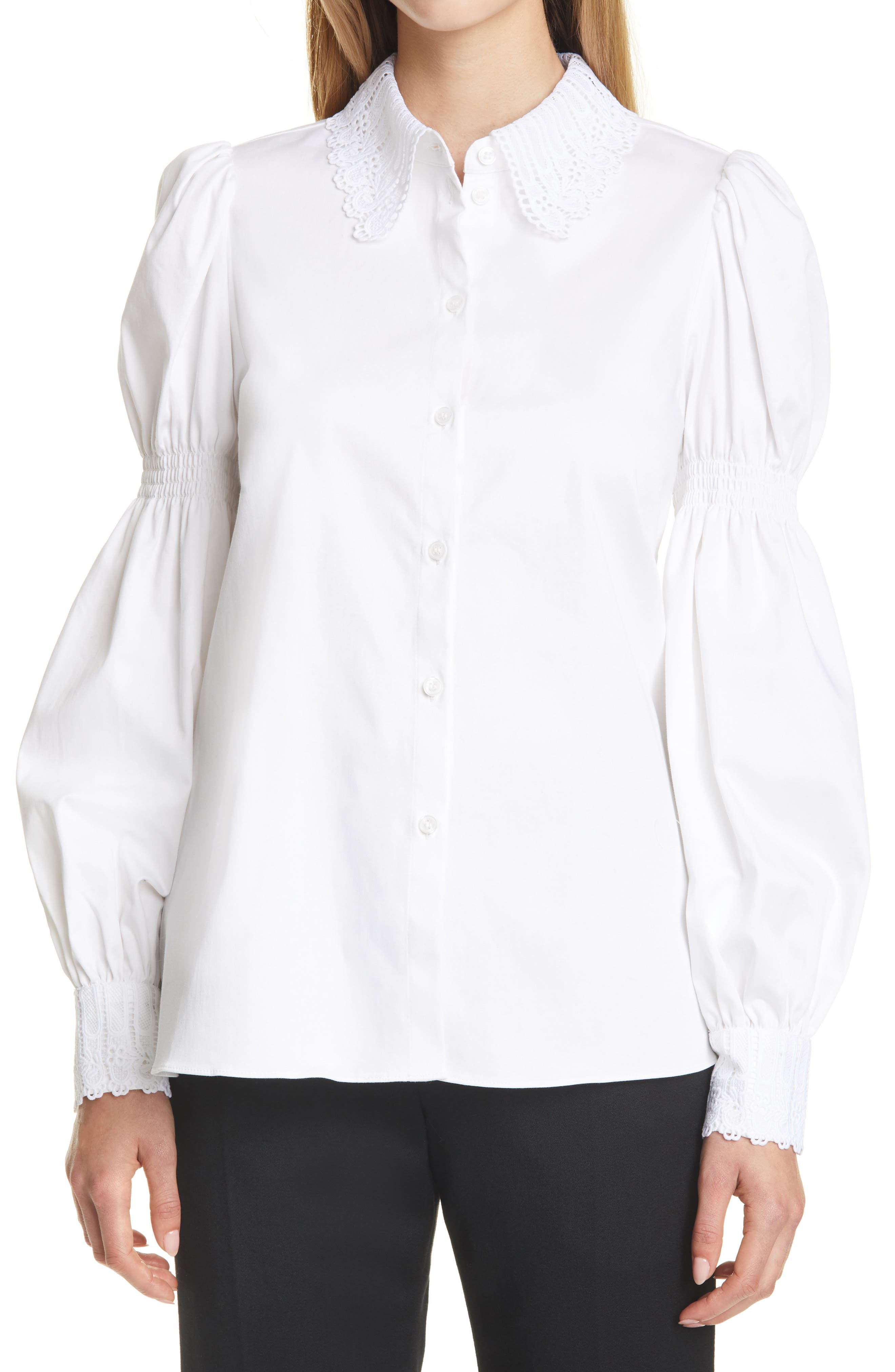 Ted Baker London Briona Lace Button-Up Shirt (Women) | Nordstromrack