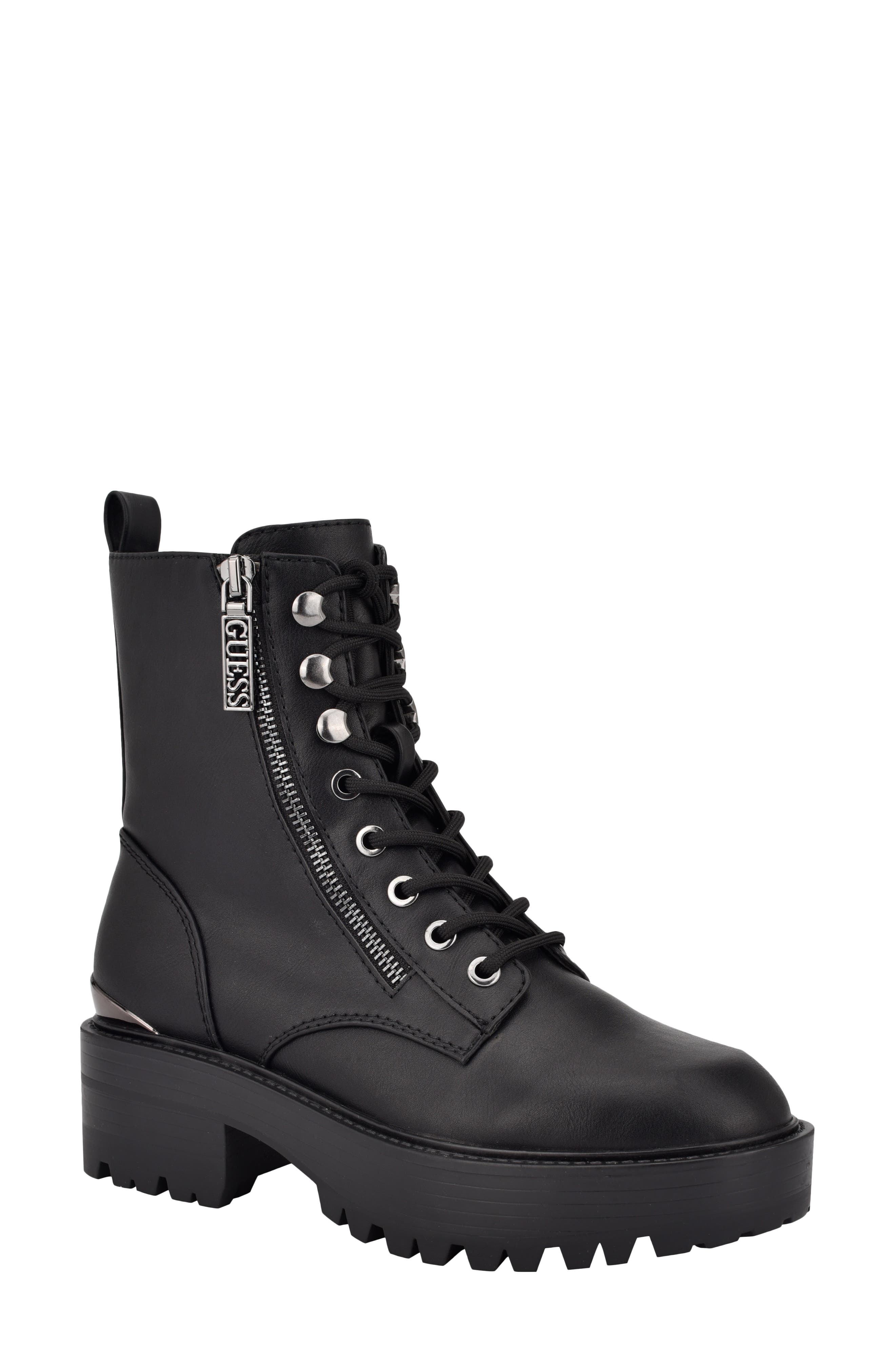 GUESS Fearne Platform Combat Boot, Main, color, 