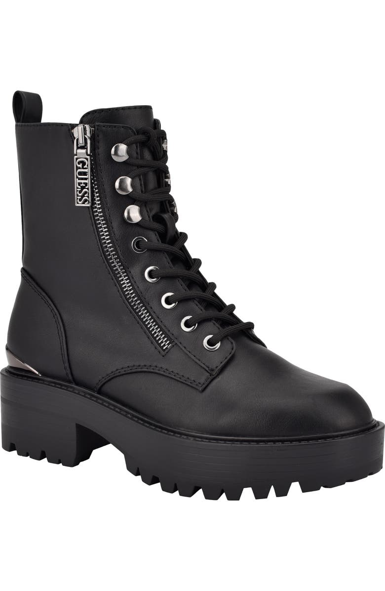 GUESS Fearne Platform Combat Boot, Main, color,