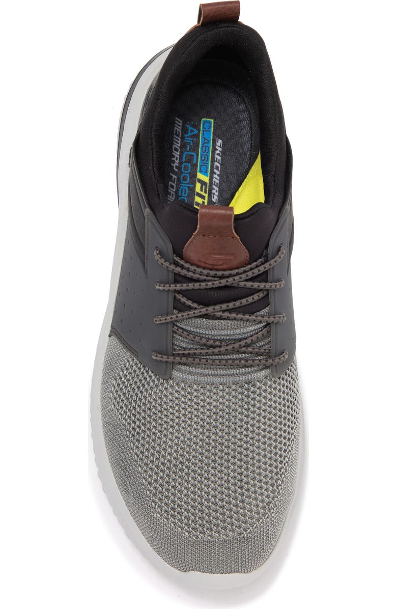 SKECHERS Delson 3.0 Cicada Slip-On Sneaker, Alternate, color, Grey/ Black