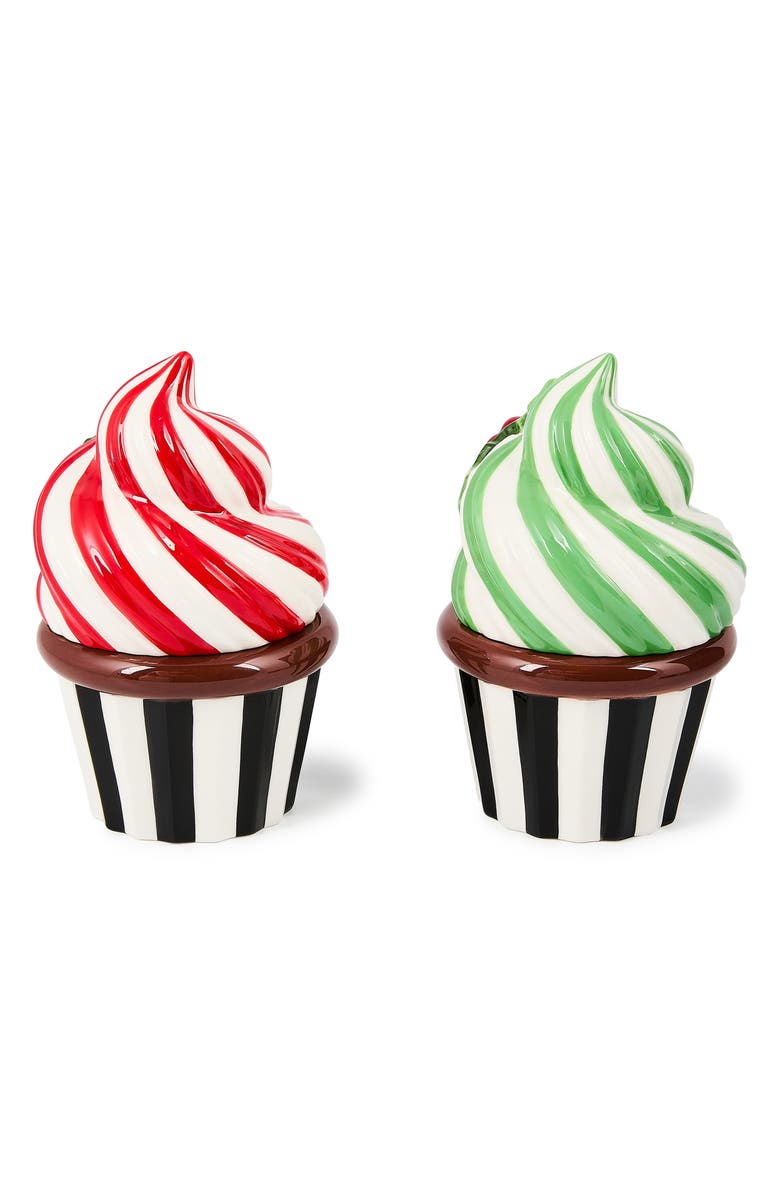 MACKENZIE CHILDS Check It Out Set of 2 Cupcake Boxes, Alternate, color, Red