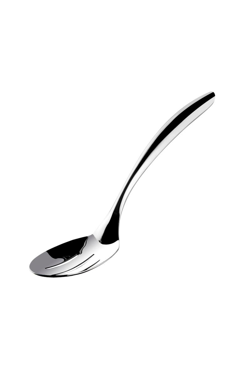 Tempo Slotted Spoon, 13.5-Inch, Stainless Steel, Main, color, Silver