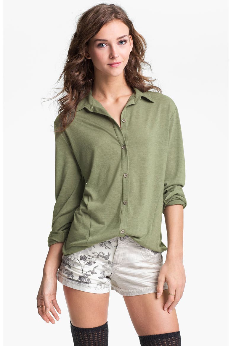 Knit Shirt, Main, color, EVERGREEN