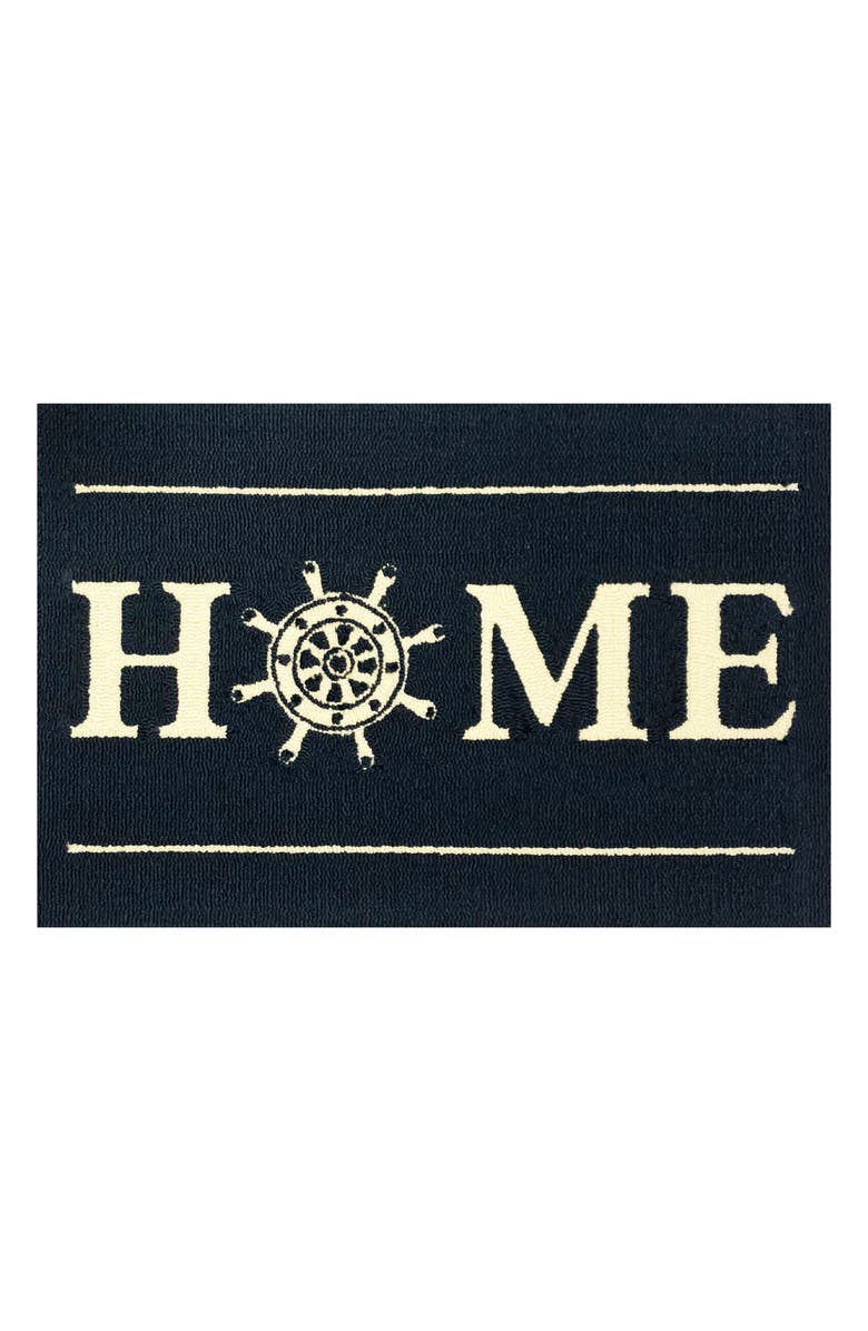 R16 HOME Home Helm Doormat, Main, color, Indigo White