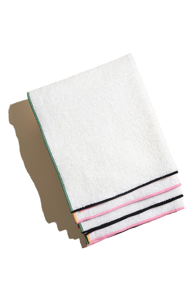 ATELIER SAUCIER Macaw Set of 4 Terry Cloth Dish Towels, Main, color,