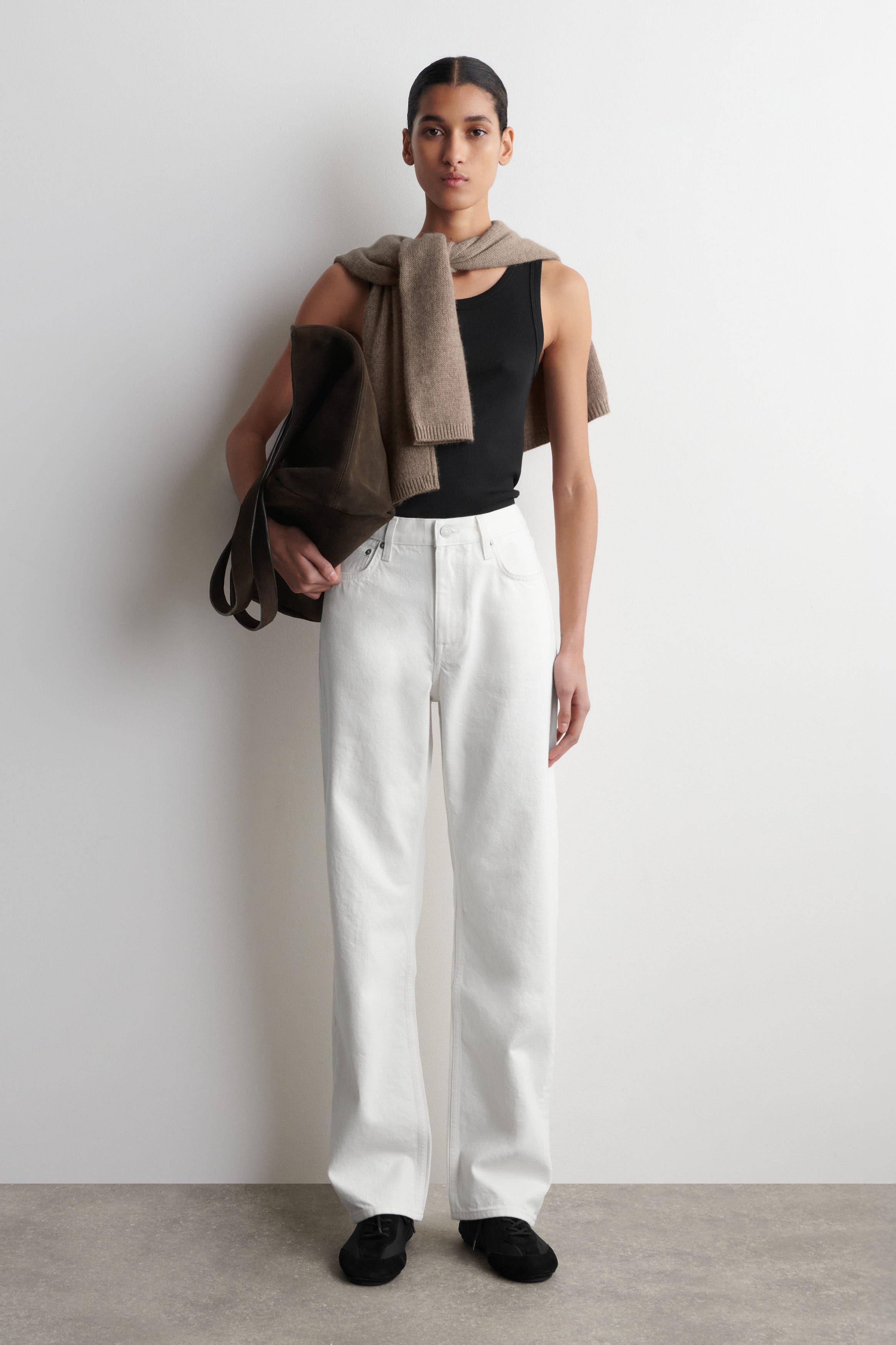 Ribbed-Cotton Round-Neck Tank Top - image 2
