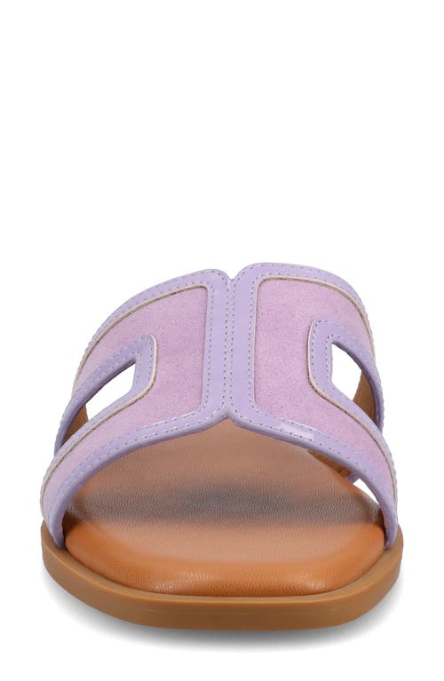 Shop Journee Collection Primah Slide Sandal In Lilac