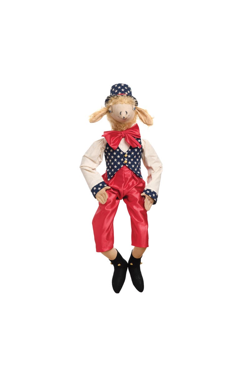 Gallerie II Patriotic Gordon  Sheep w/ Stars 
Stripes Vest Decorative Figurine, Main, color, Red