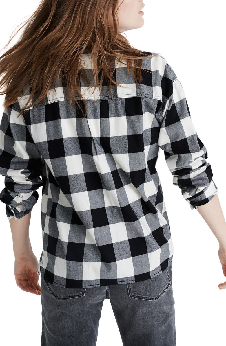Madewell Buffalo Check Flannel Shirt Jacket, Alternate, color, 