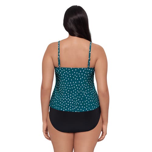 Trimshaper Rachel 5 Tier Ruffle Tankini Swimsuit Top