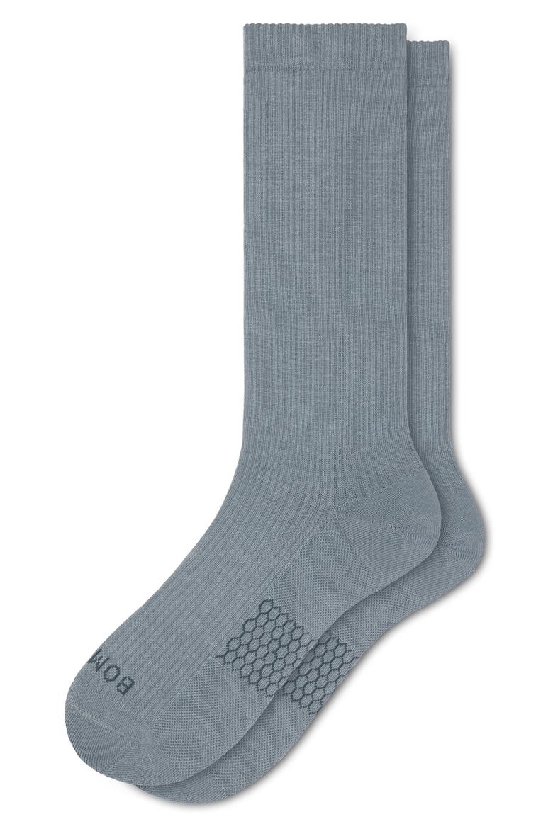 Modern Rib Calf Socks, Main, color, SEA STORM