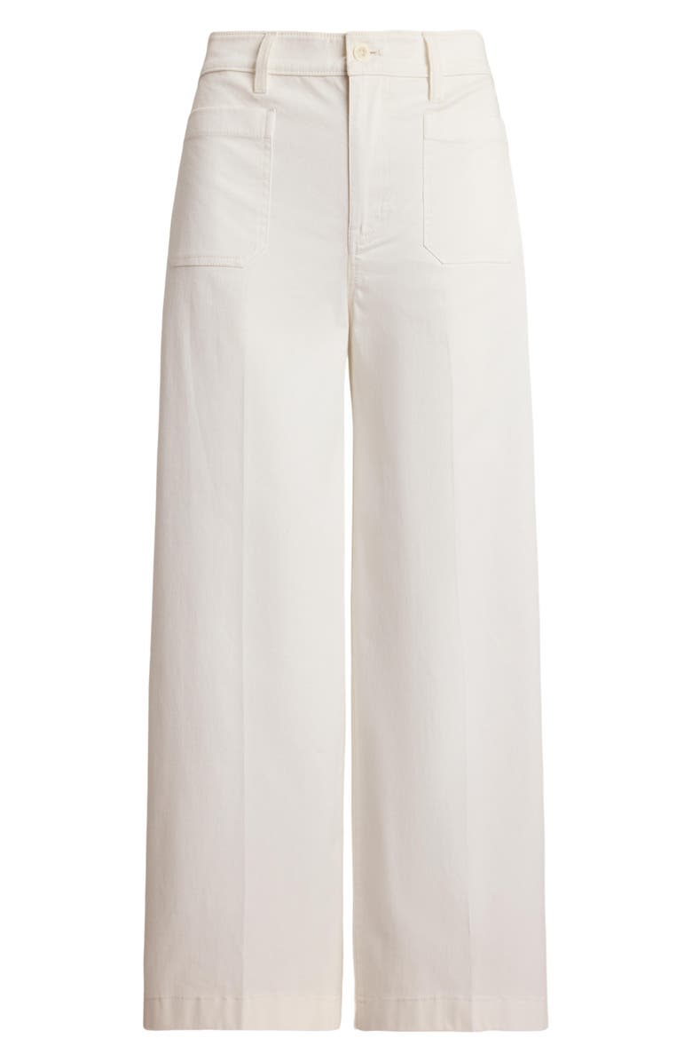 Lauren Ralph Lauren Stretch Cotton Twill Crop Pants, Alternate, color, White