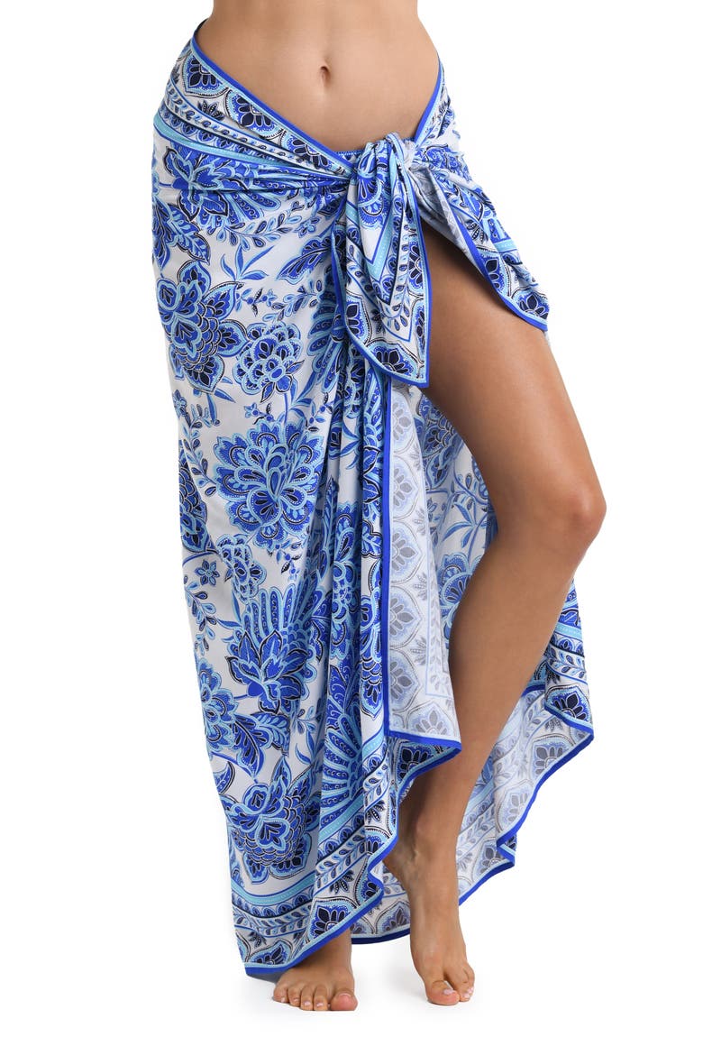 Beyond Print Cover-Up Pareo, Alternate, color, BLUE