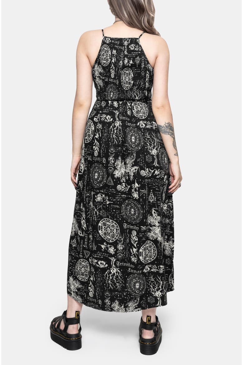 Trinity Moon Midaxi Dress, Alternate, color, Black