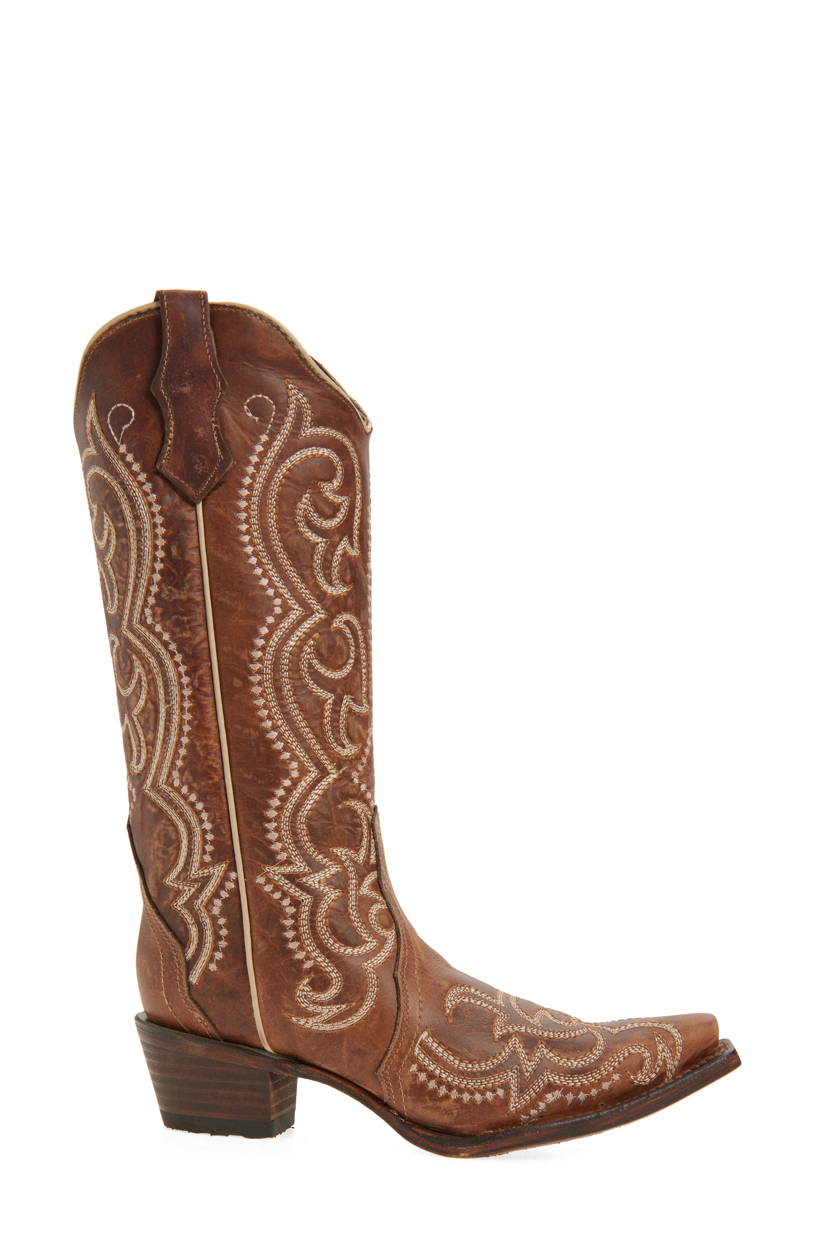CIRCLE G Embroidered Western Boot, Alternate, color, 