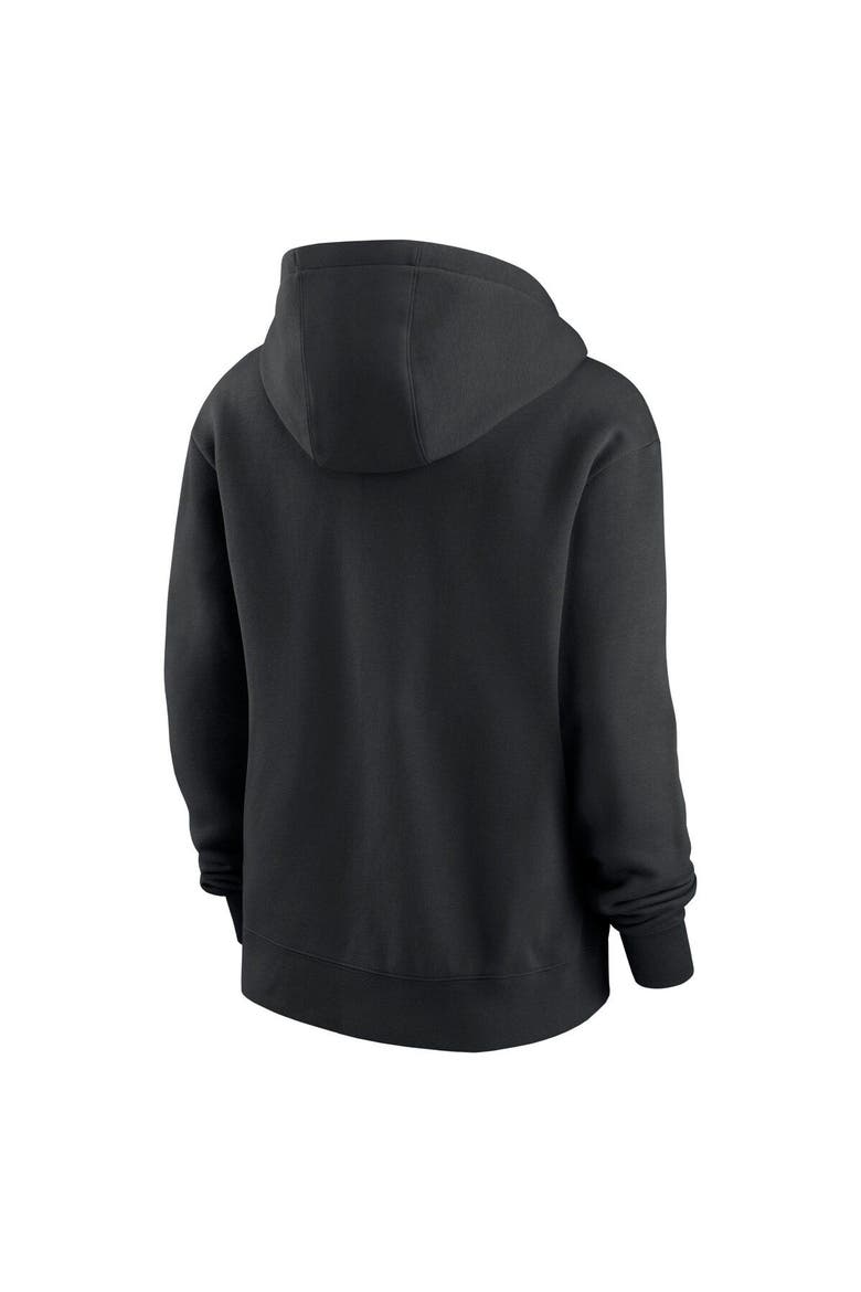 Women's Nike Black Carolina Panthers Wordmark Club Fleece Pullover Hoodie, Alternate, color, Black