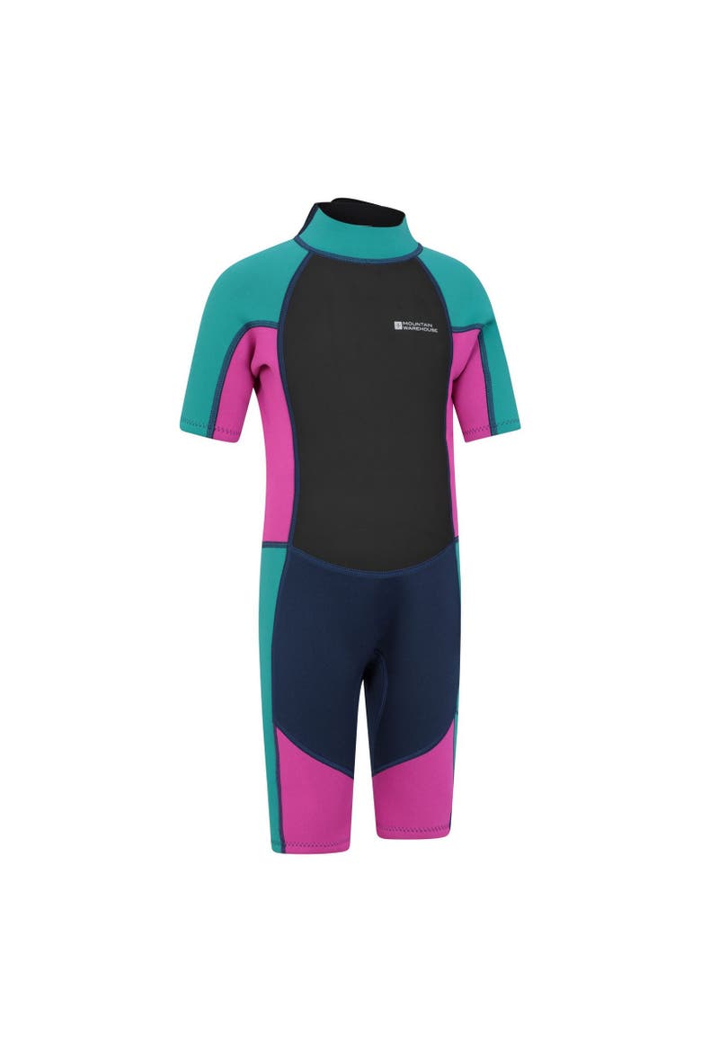 Childrens/Kids Contrast Panel Wetsuit, Alternate, color, Grape