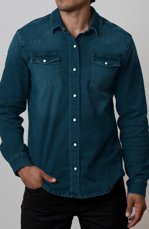 Big Sky Stretch Western Denim Shirt