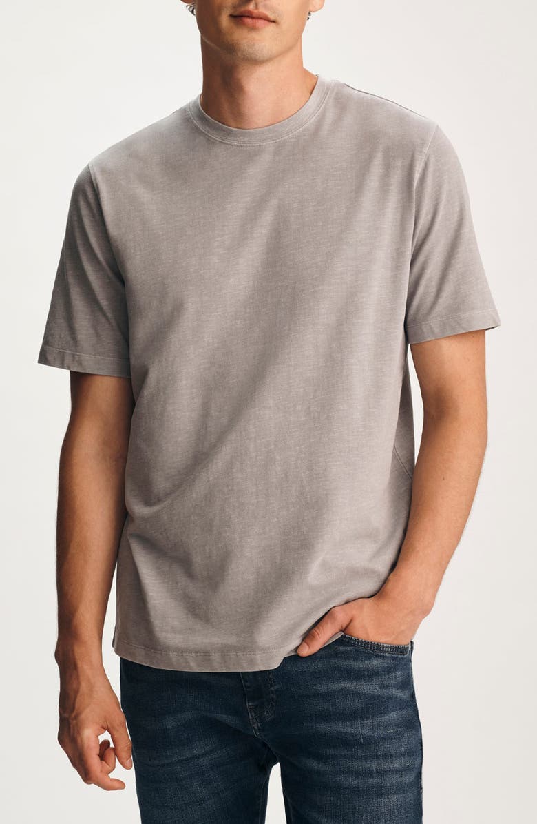 Mavi Jeans Pale Brown Slub Cotton Blend T-Shirt, Main, color,