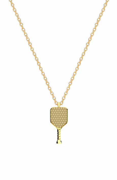 GABI RIELLE Pickeball Racket Pendant Necklace