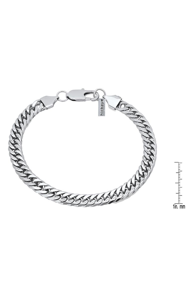 Hickey Freeman Men's Stainless Steel Medium Chain Bracelet, Alternate, color, 