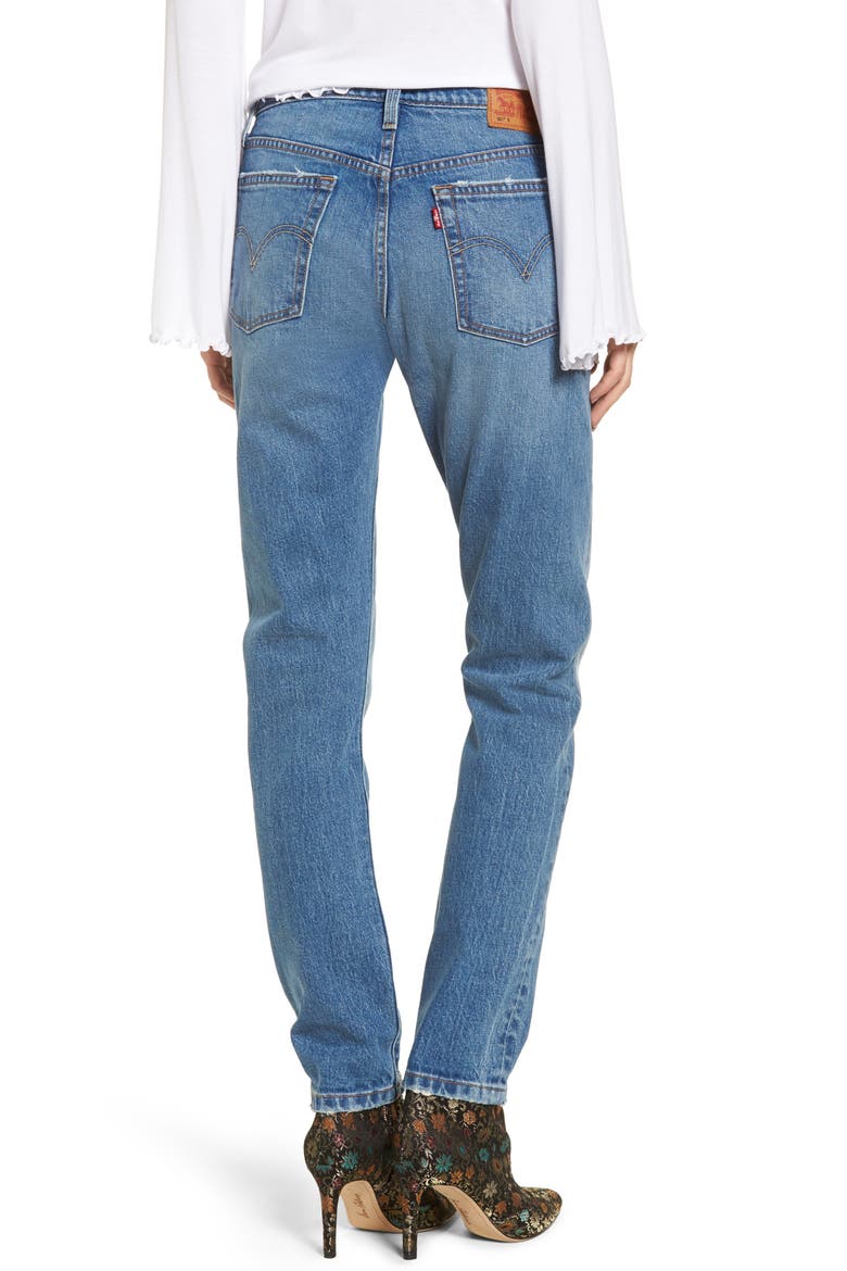 Levi's® 501 High Waist Skinny Jeans, Alternate, color, LEAVE A TRACE