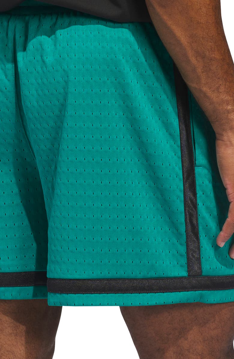 adidas Originals Warp Knit Mesh Basketball Shorts, Alternate, color, Equipment Green/ Black