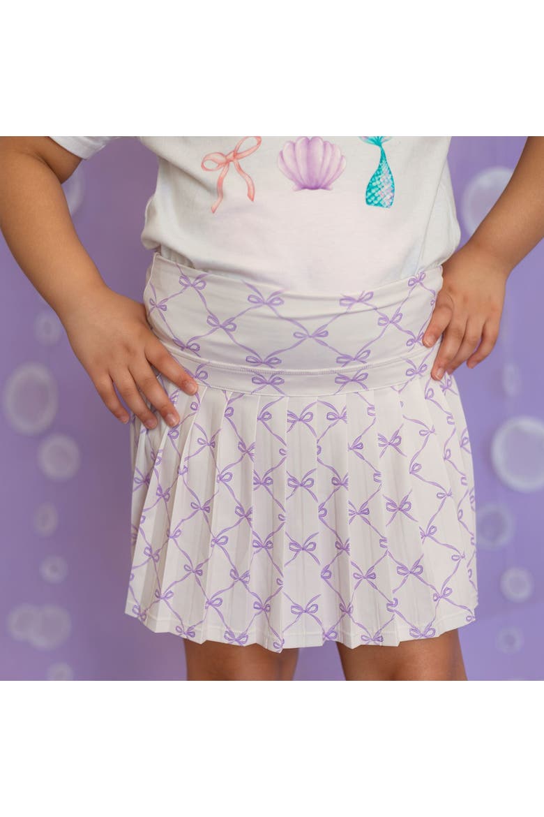Lavender Bow Trellis Athletic Skort, Alternate, color, Lavender
