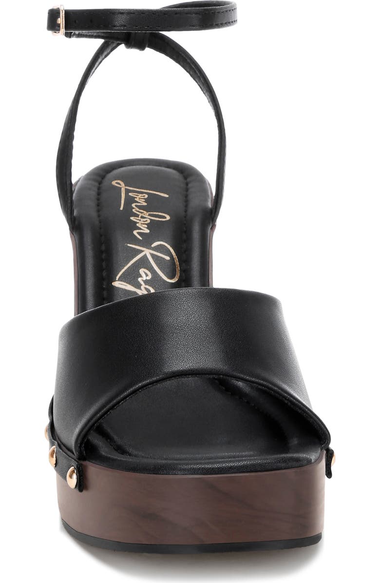 LONDON RAG Colada Ankle Strap Studded Wedge Sandal, Alternate, color,