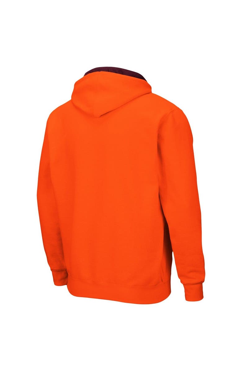 COLOSSEUM Men's Colosseum Orange Virginia Tech Hokies Arch & Logo 3.0 Full-Zip Hoodie, Alternate, color, 