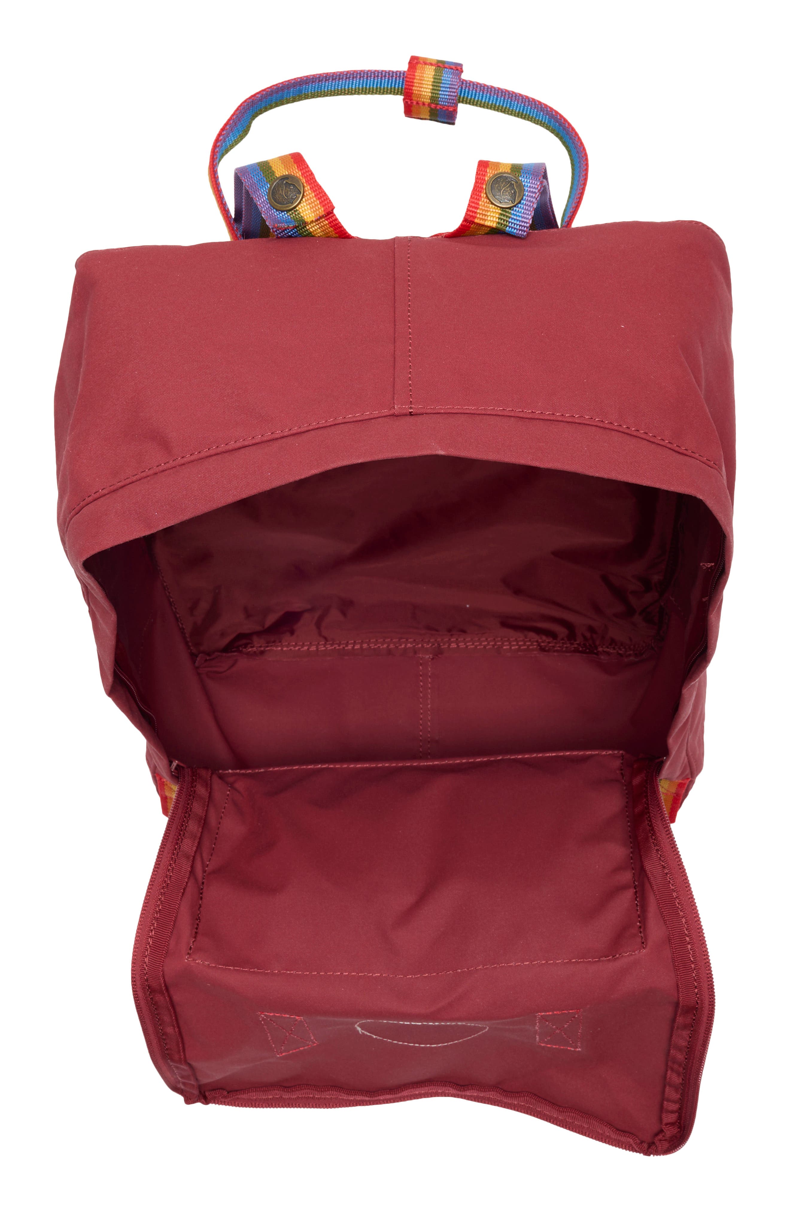 Kånken Rainbow Water Resistant Backpack, Alternate, color, OX RED-RAINBOW PATTERN