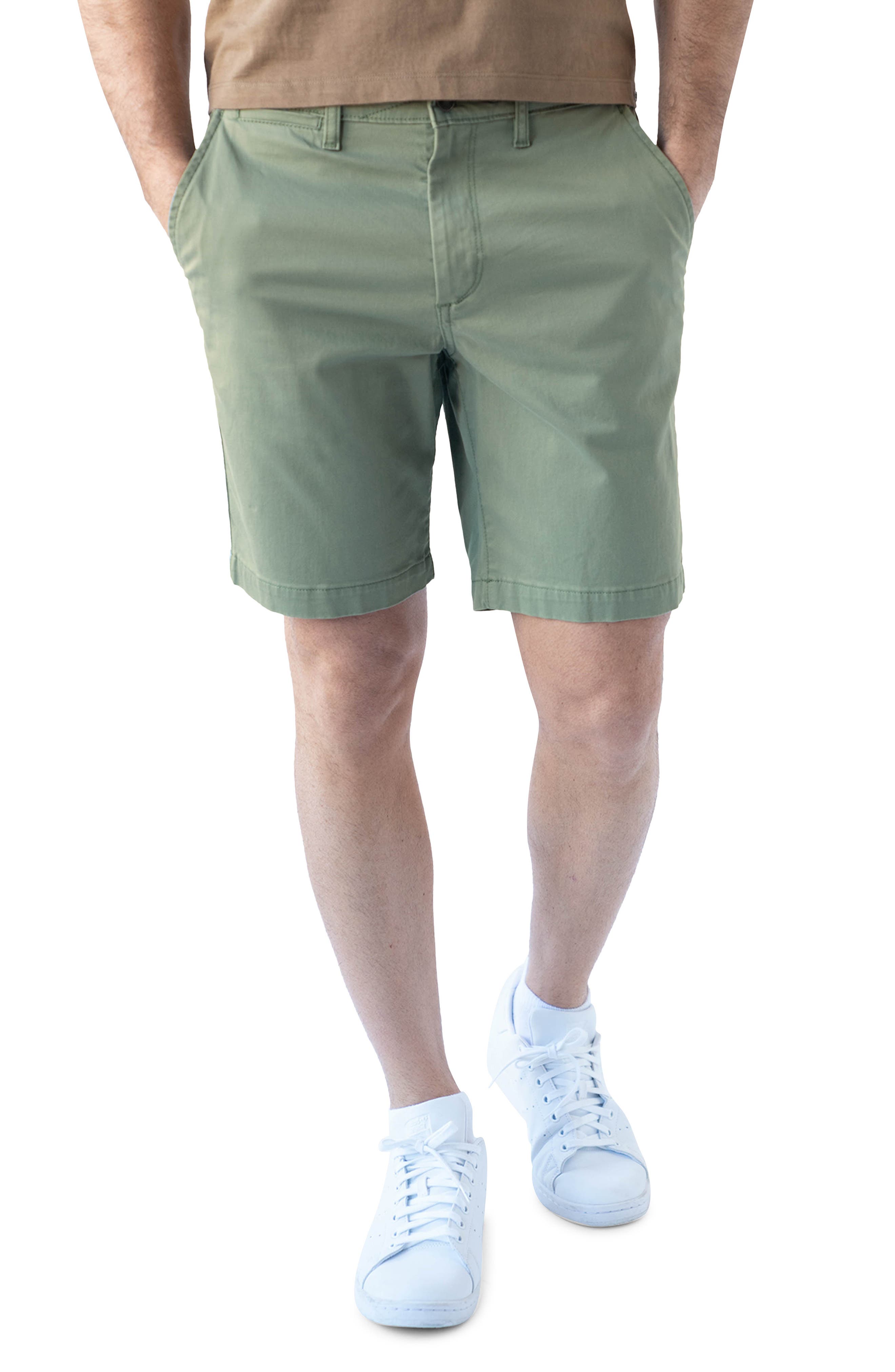 Devil-Dog Dungarees 9-Inch Performance Stretch Chino Shorts in Sea Spray 