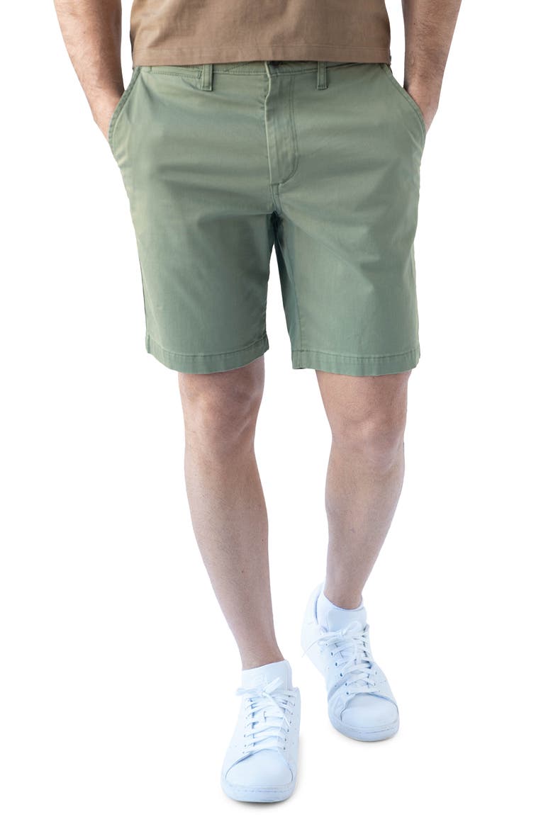 9-Inch Performance Stretch Chino Shorts, Main, color, SEA SPRAY