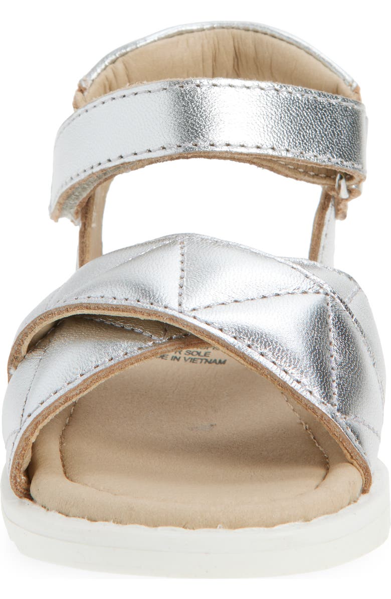 OLD SOLES Kids' 7043 Puff Pop Sandal, Alternate, color, Silver / Snow