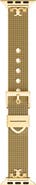 Tory Burch The Kira 18mm Apple Watch® Goldtone Mesh Watchband