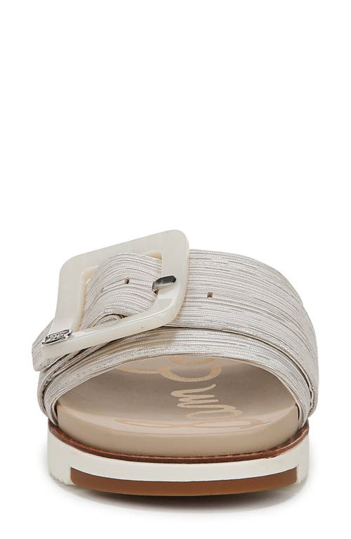 Sam Edelman Ariane Platform Slide Sandal In Silver