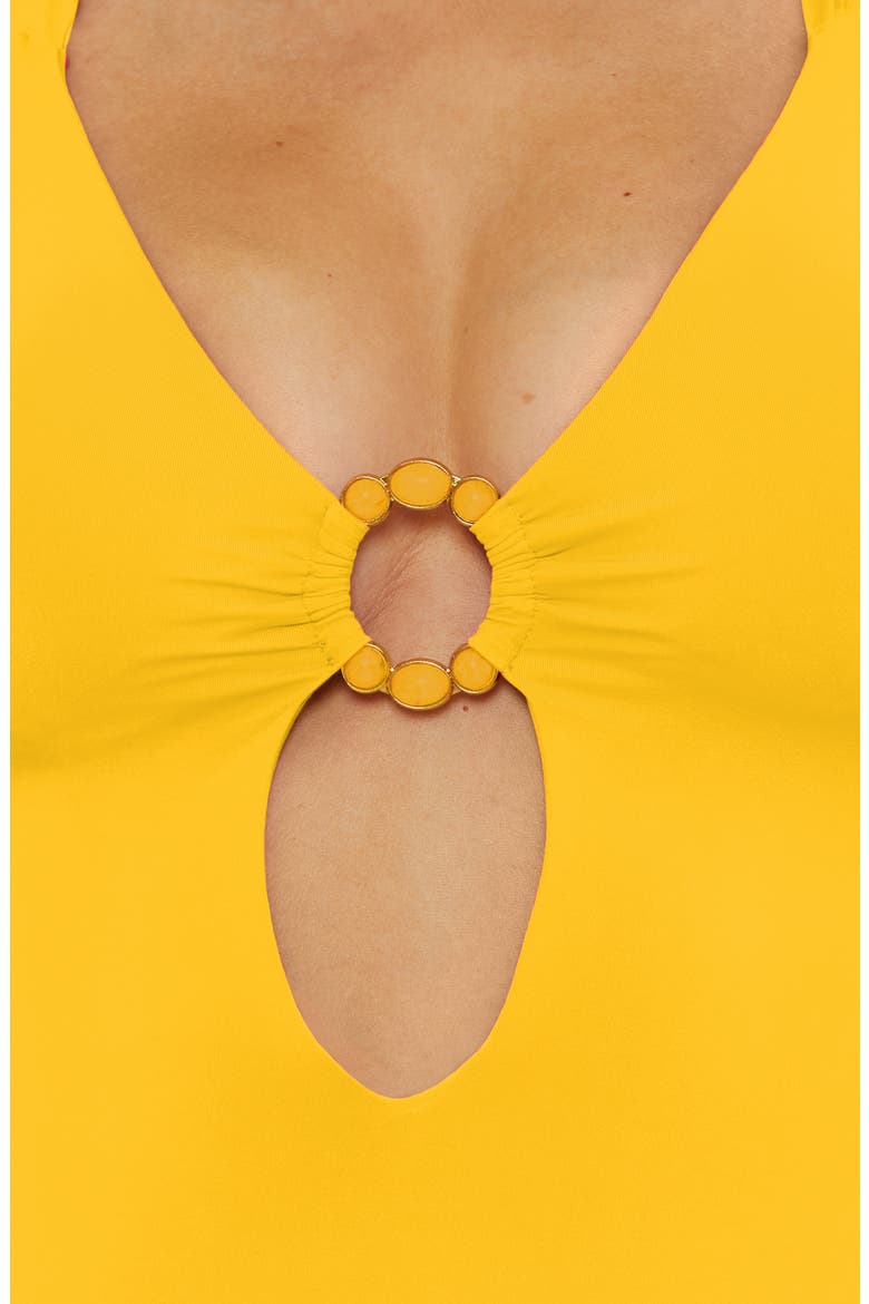 Marble Canyon Ring One-Piece Swimsuit, Alternate, color, SUNGLOW