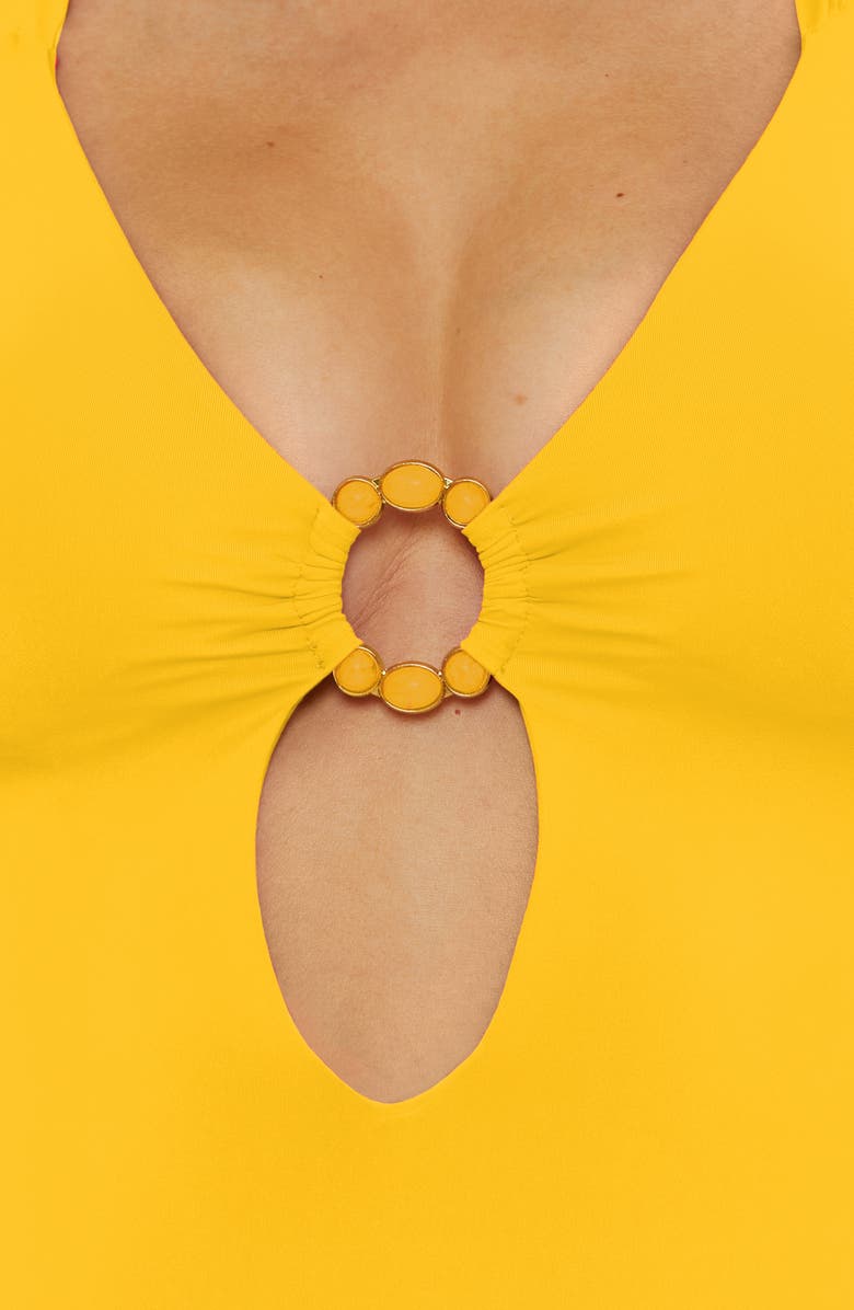 Becca Marble Canyon Ring One-Piece Swimsuit, Alternate, color, Sunglow