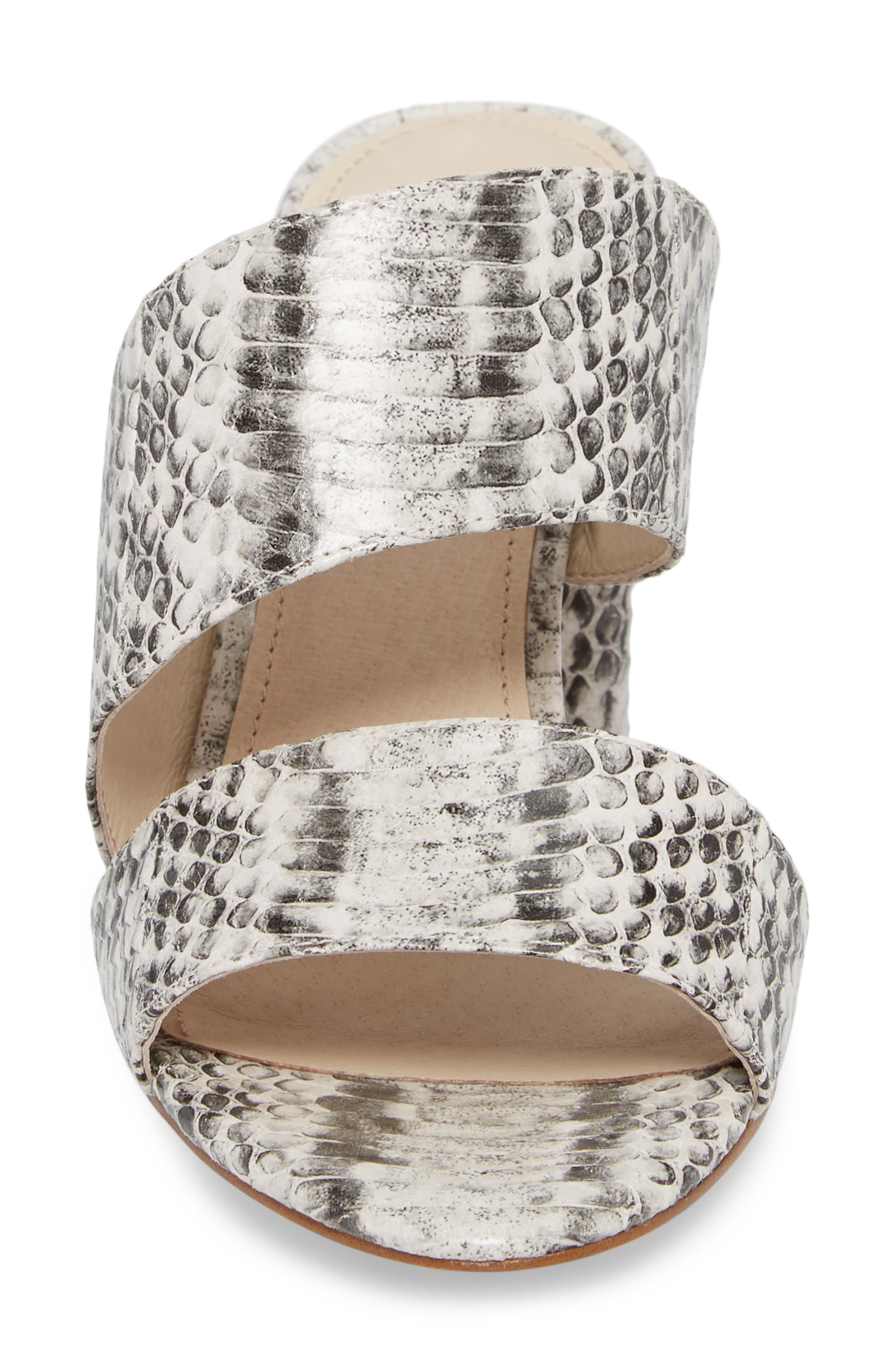 Kapa Sandal, Alternate, color, BLACK/ WHITE PRINT LEATHER