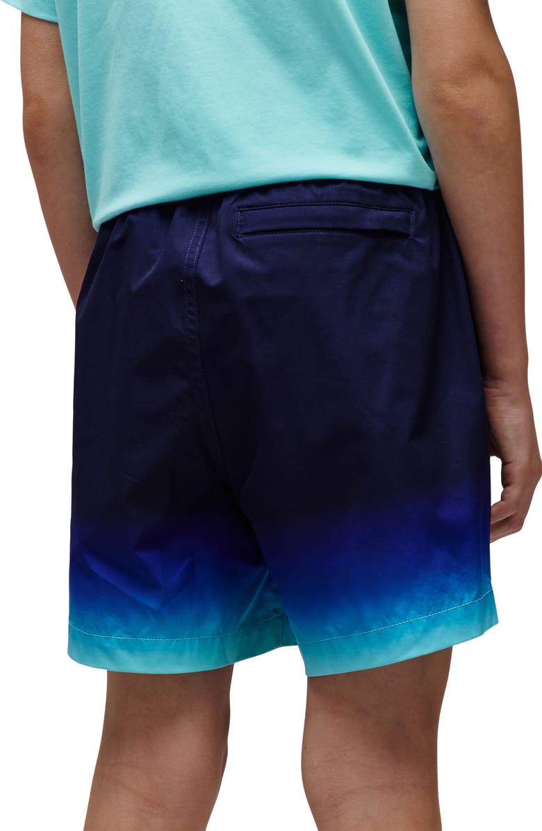 Psycho Bunny Kids' Dax Ombré Swim Trunks, Alternate, color, Evening Blue
