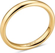 DEVATA 3mm Classic Dome Band Ring in 14K Gold
