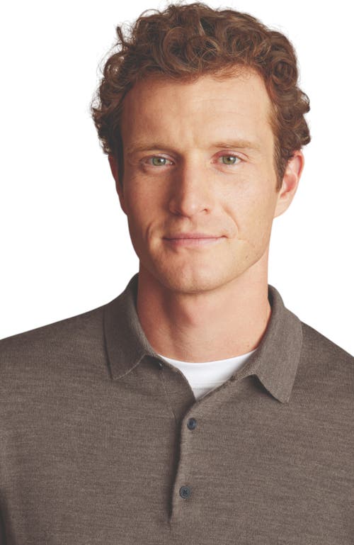 CHARLES TYRWHITT CHARLES TYRWHITT MERINO POLO LONG SLEEVE SWEATER