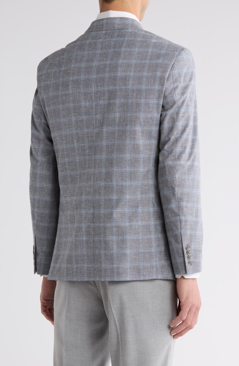 NORDSTROM RACK Check Notch Lapel Sport Coat, Alternate, color, Grey Royal Check