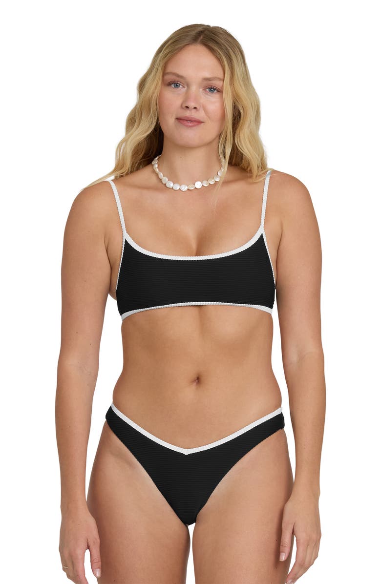 Billabong Tanlines Bound Hike Bikini Bottoms, Alternate, color, Black Pebble