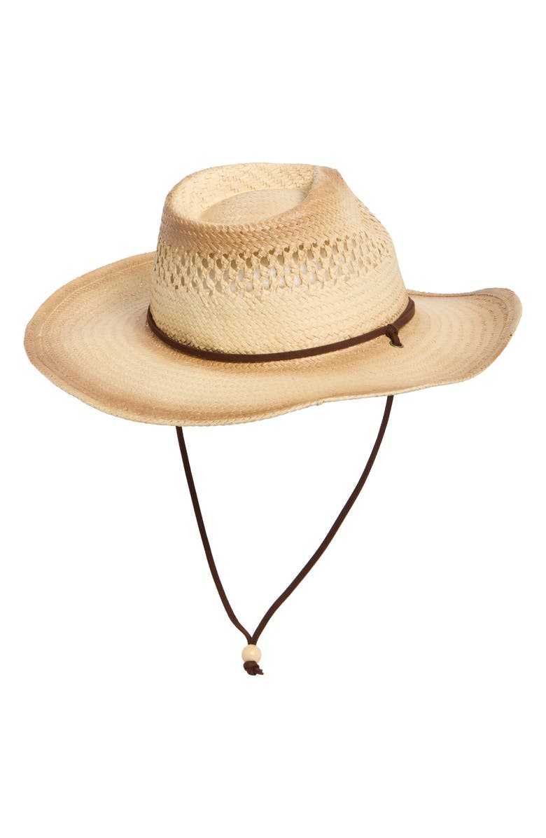San Diego Hat Braided Paper Cowboy Hat, Alternate, color, Natural