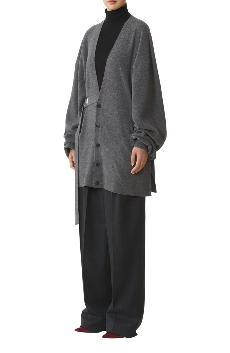 Lanvin Wool And Cashmere Oversized Cardigan, Alternate, color,